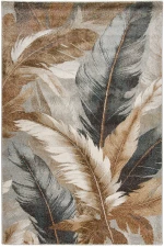 Χαλί Navona 21001 A Brown-Grey Βιοκαρπέτ 200X250cm