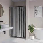 Κουρτίνα Μπάνιου Πλαστική Cosima Grey Sealskin 180Πx200Υ PEVA