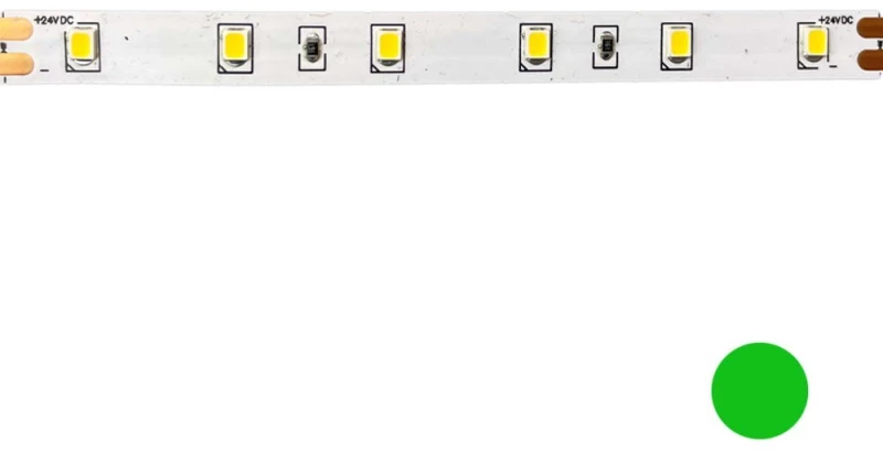 Ταινία Led 24283548G 5m 4.8W/m 24V DC IP20 Green 8mm Aca