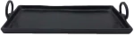 Διακοσμητικός Δίσκος Angolo 028998 50x19x3cm Black Αλουμίνιο