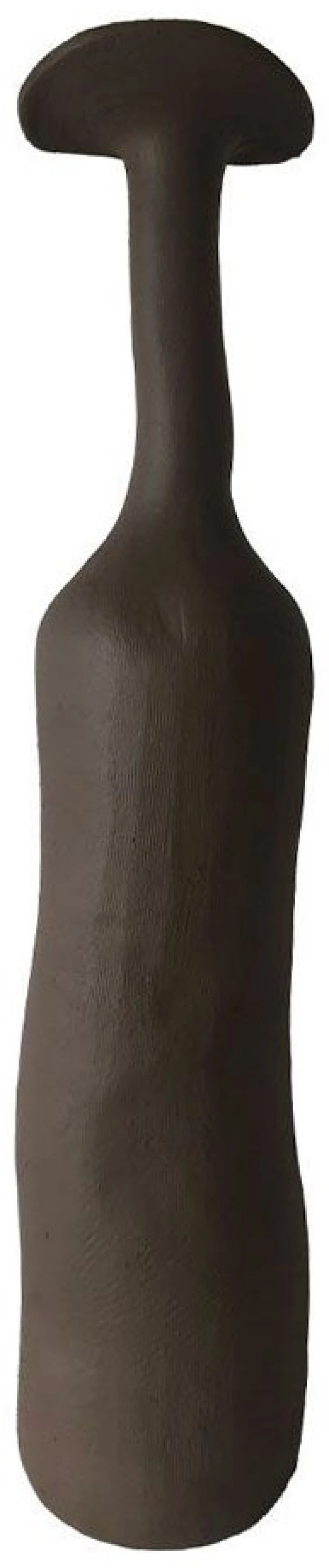 Βάζο Meld III 034516 10.5x10.5x47.5cm Dark Brown Πολυρεσίνη