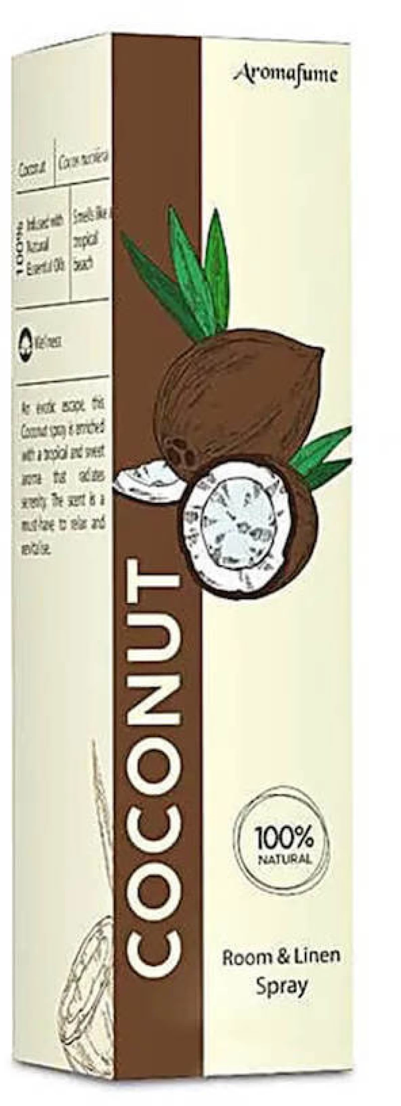 Coconut Natural Room, Linen & Pillow Spray με Εκχύλισμα Καρύδας 100ml