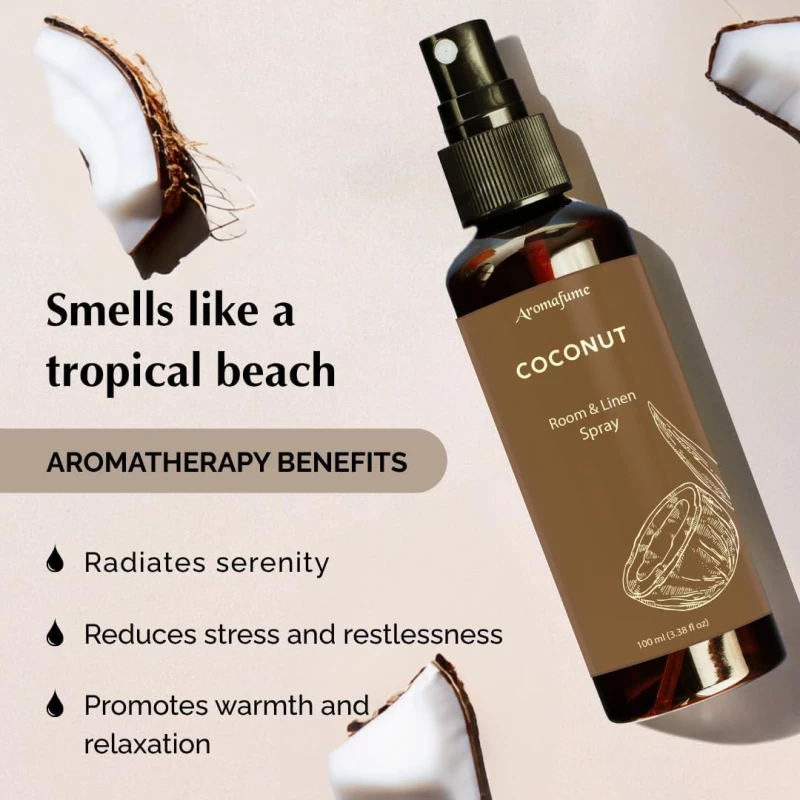 Coconut Natural Room, Linen & Pillow Spray με Εκχύλισμα Καρύδας 100ml