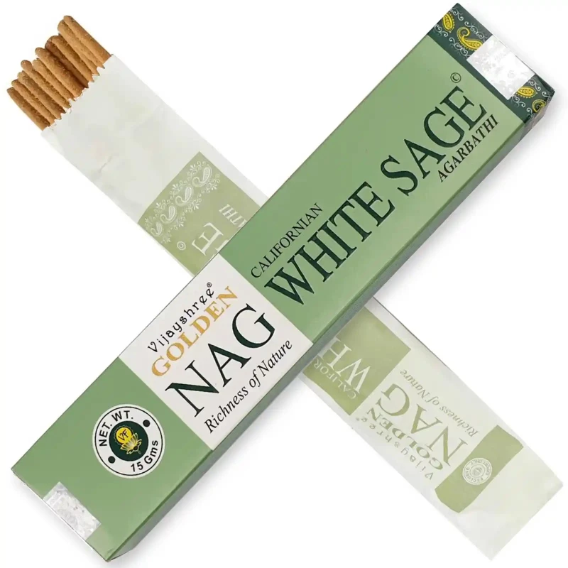 Aρωματικά Στικ Golden Nag White Sage Vijayshree Masala Agarbathi 15g