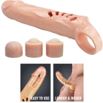Pretty Love penis extender with 3 removable extender tips