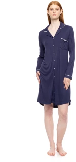 Γυναικείο Νυχτικό Pink Label - Σεμιζιέ - Yacht Blue - Regular Fit - Bamboo