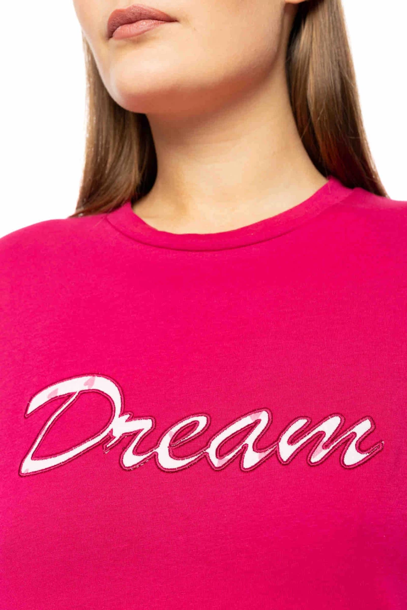 Γυναικεία Πυτζάμα Pink Label - BUBBLEGUM HEART print - Cotton - Regular Fit