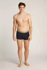 Ανδρικό boxer Tommy Hilfiger - Μαύρο Βαμβακερό - Χρυσό Λάστιχο Logo - 3 pack - Gift pack