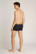 Ανδρικό boxer Tommy Hilfiger - Μαύρο Βαμβακερό - Χρυσό Λάστιχο Logo - 3 pack - Gift pack