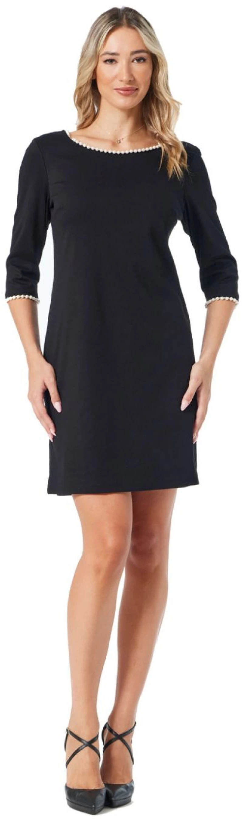 ANNA RAXEVSKY Μαύρο φόρεμα, V πλάτη D25204 BLACK