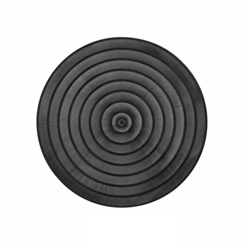 Σουπλά στρογγυλό  ORIENTAL  PVC μαύρο Φ40cm