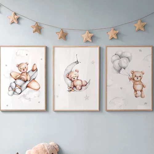 Πίνακας Luthra pakoworld τρίπτυχος με ψηφιακή εκτύπωση και πλαίσιο 33x1.5x48εκ