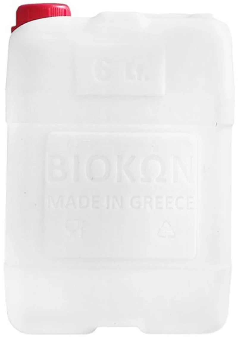 ΒΙΟΚΩΝ Μπιτόνι Πλαστικό 6lt Tετράγωνο Λευκό / 104028