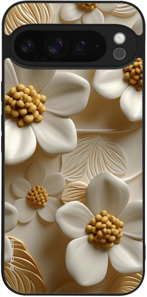Θήκη Sonique 3D Flower Series για Google Pixel 9 Pro XL 5G Λευκό