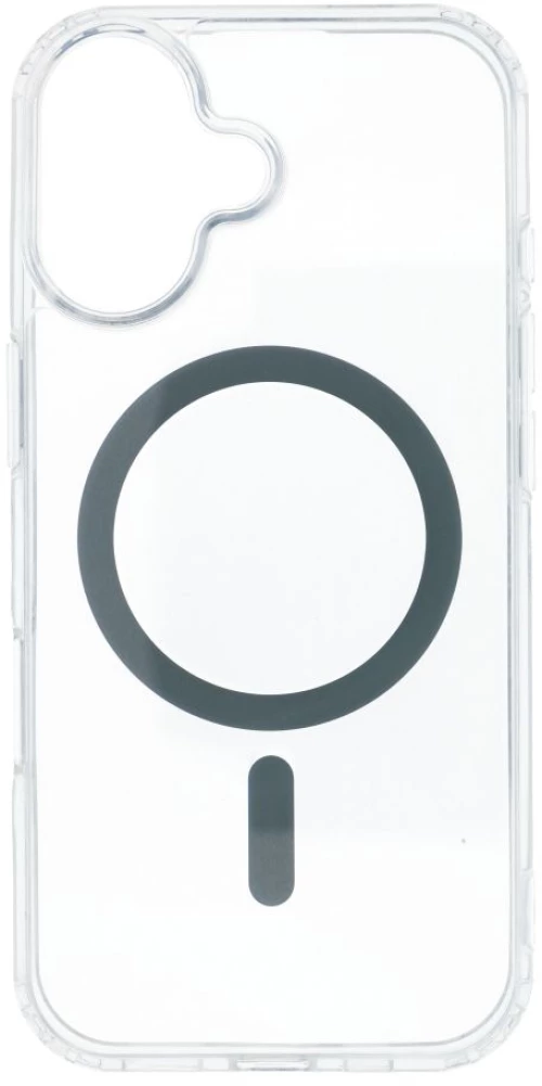 Drop Glue Colorful Ring Mag Cover Compatible With Magsafe For Iphone 17 Grey