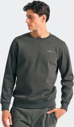 FUNKY BUDDHA Men's Crew Neck Sweater - FBM012-003-06-FOREST NIGHT