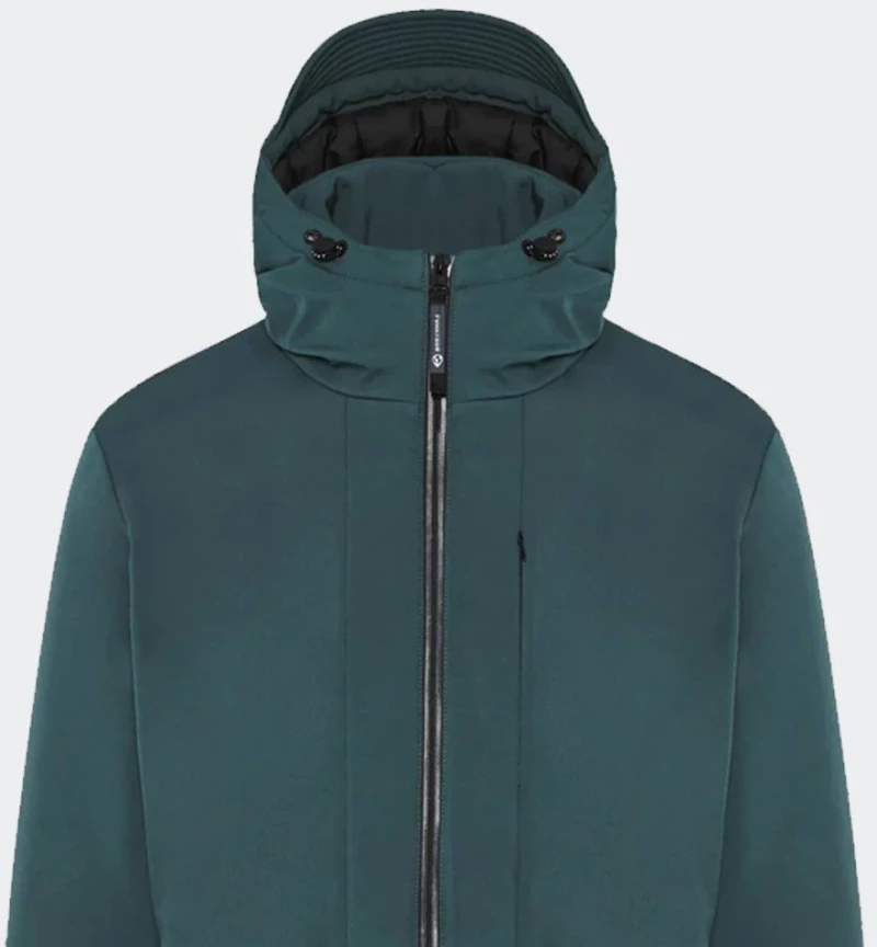 FUNKY BUDDHA Men's Parka Jacket - FBM012-015-01-INDIAN TEAL