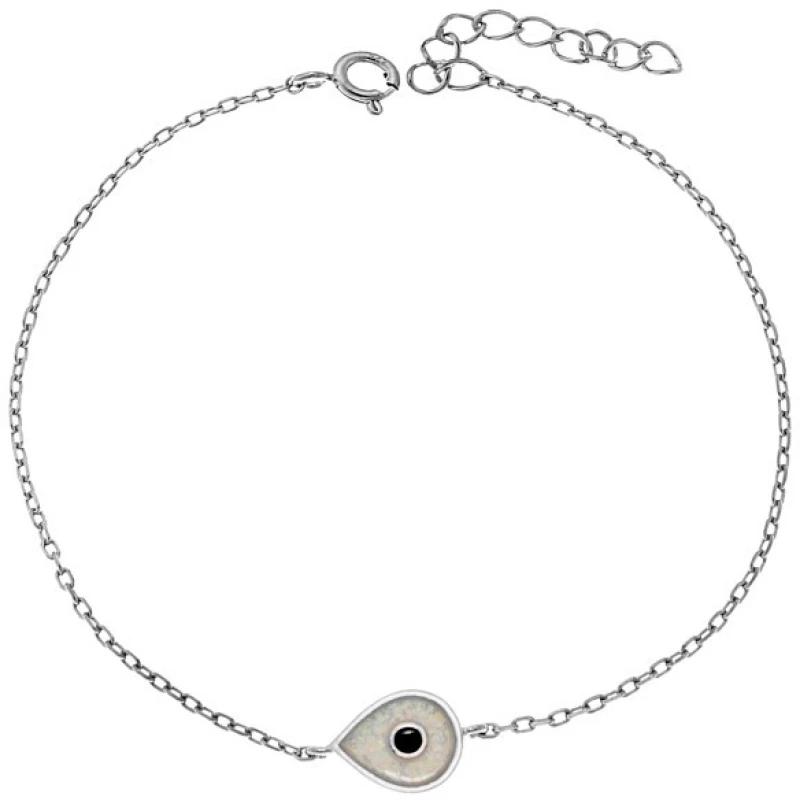 Βραχιόλι Senza από ασήμι 925, μάτι με Opal SSR4074-1SWH