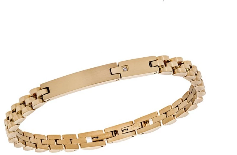 Βραχιόλι Senza Men`s Gold Stainless Steel SSD5950GD