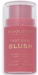 Makeup Revolution, Fast Base, Blush Stick, Bare, 14 g