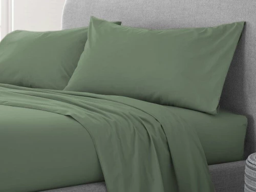 Σετ Σεντόνια Χακί 100% Βαμβακερά Reactive One Color Γαρύφαλλο - 230x260, 180x200+30