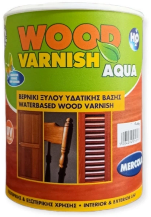 Mercola Βερνίκι ξύλου και Κιμωλίας νερου Ματ 750ml 5797 Wood Varnish Aqua
