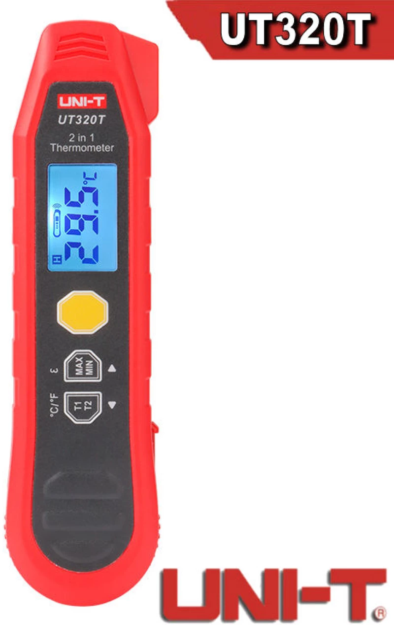 Uni-t UT320T ψηφιακό θερμόμετρο laser και ακίδος 2σε1 -40C εως 300C