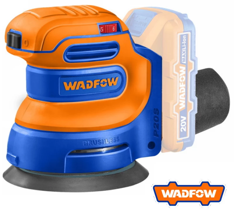 Wadfow WRAP5030 Εκκεντρο τριβείο 125mm μπαταρίας Li-Ion 20V SOLO