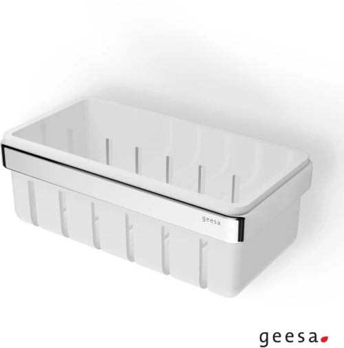 Σπογγοθήκη-Μπουκαλοθήκη Frame Geesa Chr/White Matt