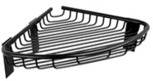 Καλάθι γωνιακό σχαρωτό RETI 9637 55 Μαύρο ματ KARAG 21x21x3cm