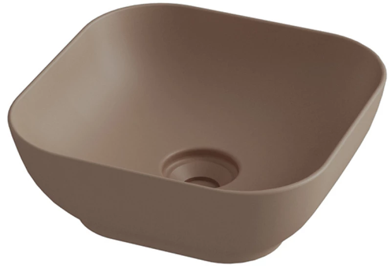 Olympia Trend Square 02 Brown/Beige matt - Νιπτήρας Επικαθήμενος χωρίς βαλβίδα