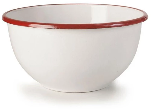 Μπωλ Δημητριακών Bordeaux 908316 Φ16x9cm White-Bordeaux Ibili Εμαγιέ