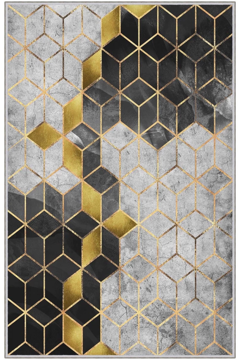 Χαλί Hmnt772 478HFT1218 Grey-Gold Conceptum Hypnose 180X280cm