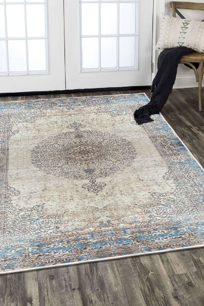 Χαλί Els1828 599HFT1644 Blue-Beige Conceptum Hypnose 180X280cm