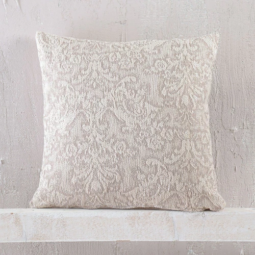 Μαξιλαροθήκη Διακοσμητική Bianco Ecru Ρυθμός 40Χ40 Chenille,Βαμβάκι,Polyester