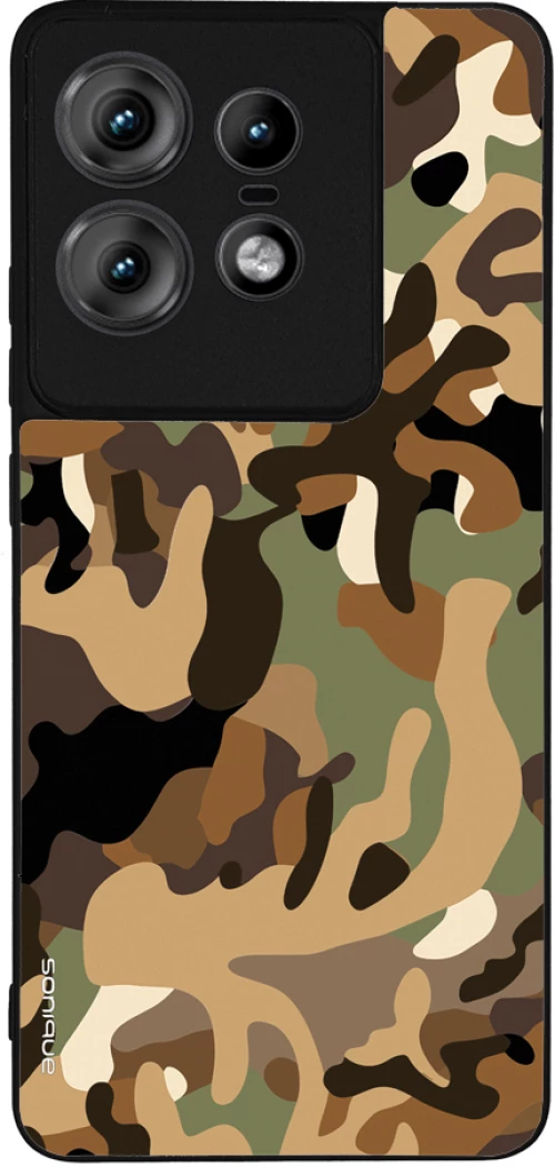 Θήκη Sonique Camouflage Army Series για Motorola Edge 50 Neo 5G Καφέ