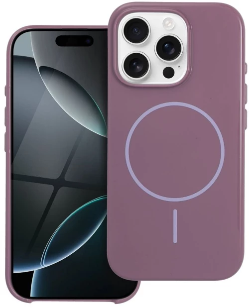 Glossy Mag Cover Compatible With Magsafe For Iphone 17 Air Purple