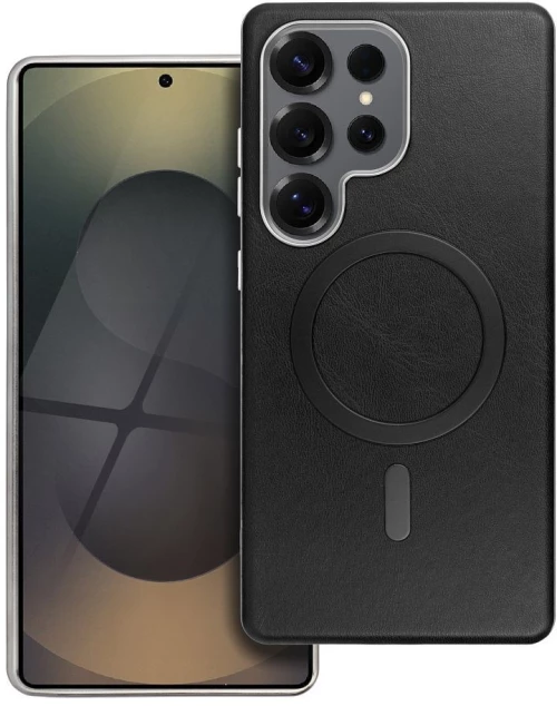 Gentleman Mag Cover Case Compatible With Magsafe For Samsung S25 Fe Black