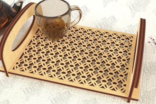 Intra απο ξύλο plywood 3mm-4mm πάχος – Δίσκος σερβιρίσματος | Δίσκος ορεκτικών για σνακ |CNC Δίασταση  20x20 cm INTRAFABR-119306877