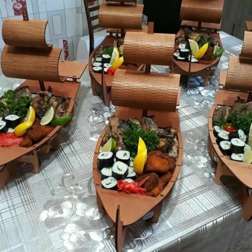 Intra απο ξύλο plywood 3mm-4mm πάχος – ξύλο δίσκου σερβιρίσματος σκάφους σούσι 12x15 cm INTRAVECTRY-MY556320