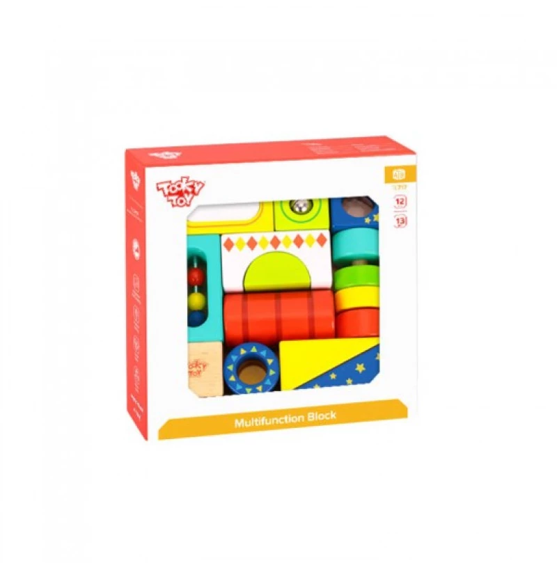 ΞΥΛΙΝΑ ΤΟΥΒΛΑΚΙΑ TOOKY TOY TL717 MULTIFUNCTION BLOCK 6972633370383