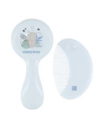 ΣΕΤ ΒΟΥΡΤΣΑ ΚΑΙ ΧΤΕΝΑ KIKKA BOO NATURAL BRISTLES SAVANNA BLUE 31303040089