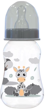 LORELLI ΒΡΕΦΙΚΟ ΠΛΑΣΤΙΚΟ ΜΠΙΜΠΕΡΟ EASY GRIP BOTTLE 125 ML GREY GIRAFFE 10200100003