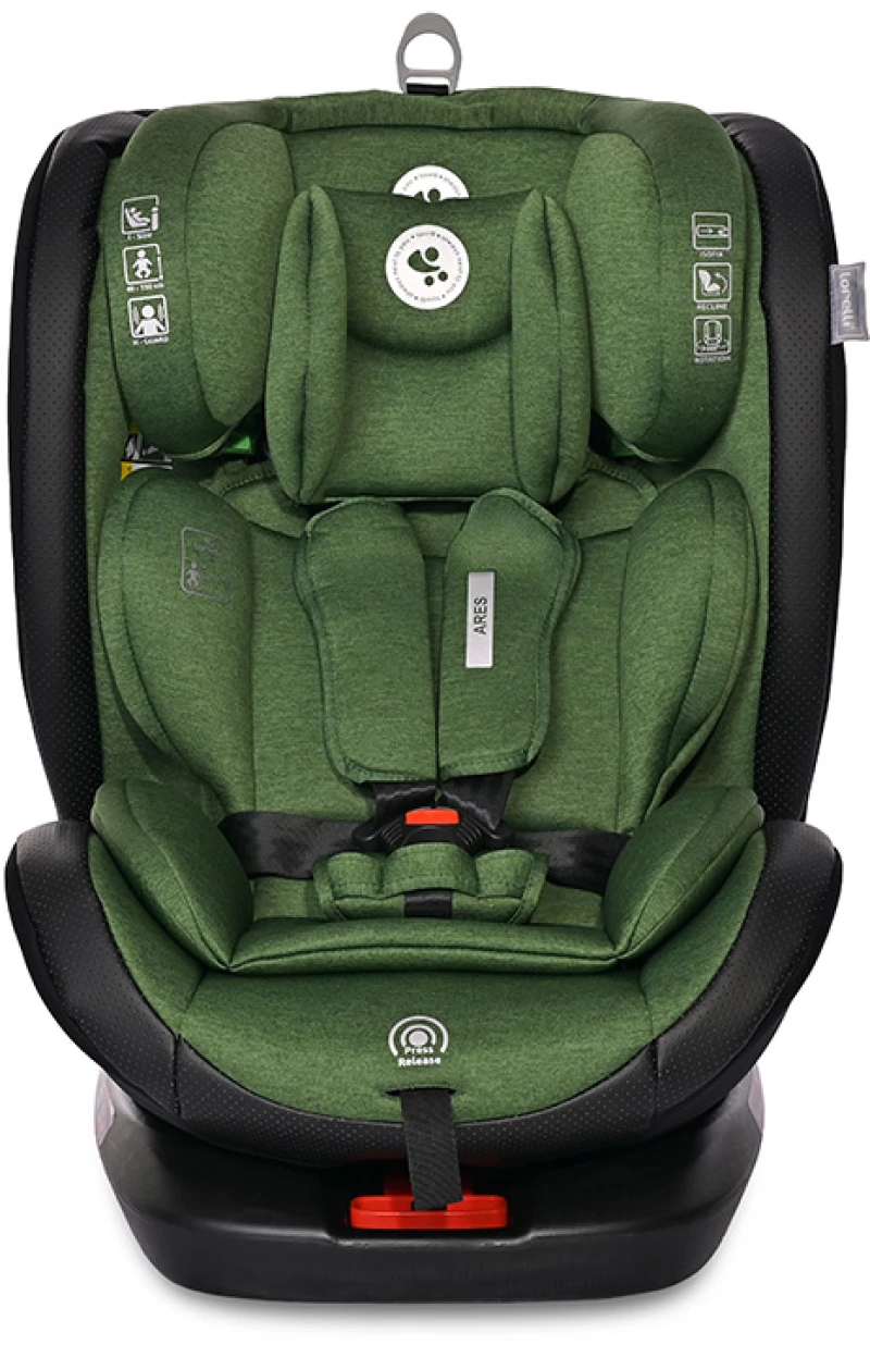 LORELLI ΚΑΘΙΣΜΑ ΑΥΤΟΚΙΝΗΤΟΥ ARES i-SIZE 40-150CM ISOFIX GREEN 10071792411