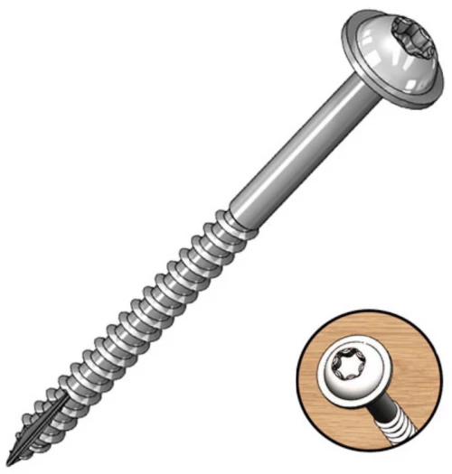 Milescraft 5205 Βίδες 50mm χοντρό σπείρωμα 50τεμ Torx