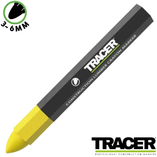 Tracer ACM3 Crayon παστέλ σήμανσης κίτρινο 12τεμ