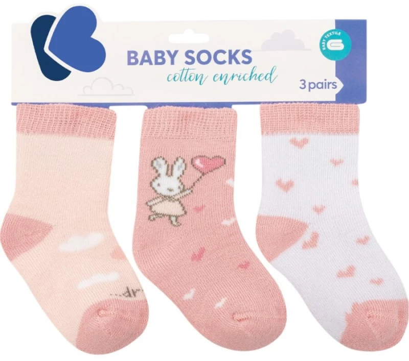 Pink, Παιδικές Κάλτσες Μακριές 3 Ζευγάρια, Kikka Boo