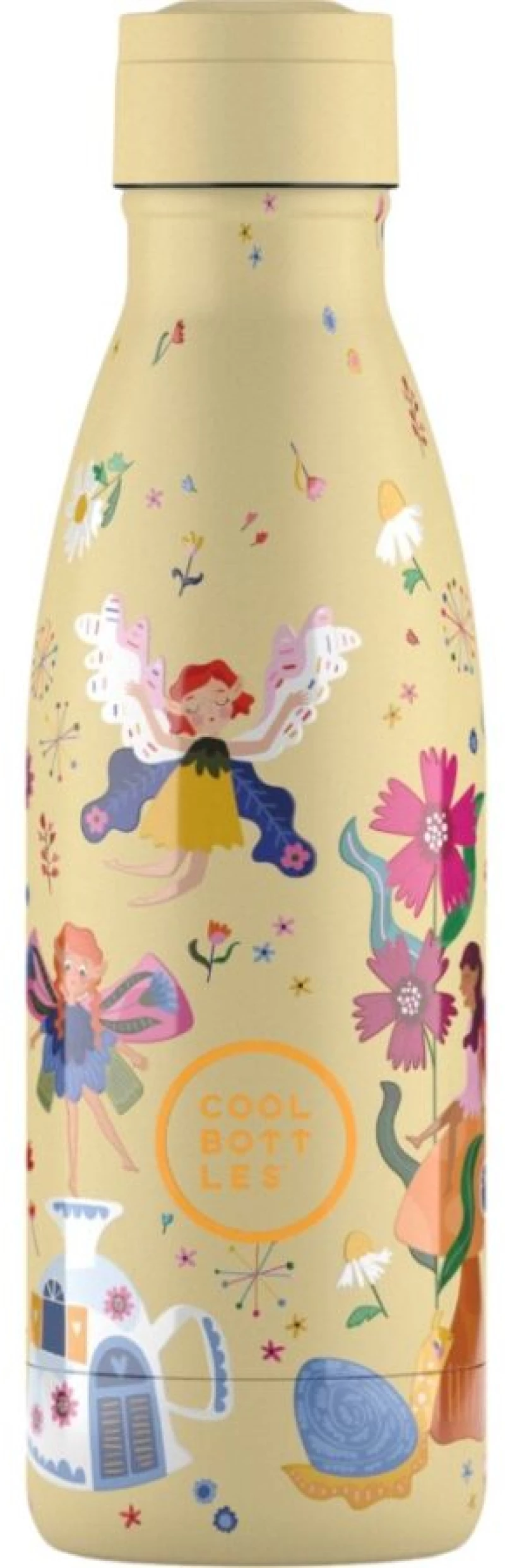 Light Yellow, Νεράιδες , Ανοξείδωτο μπουκάλι 350ml, COOL BOTTLES