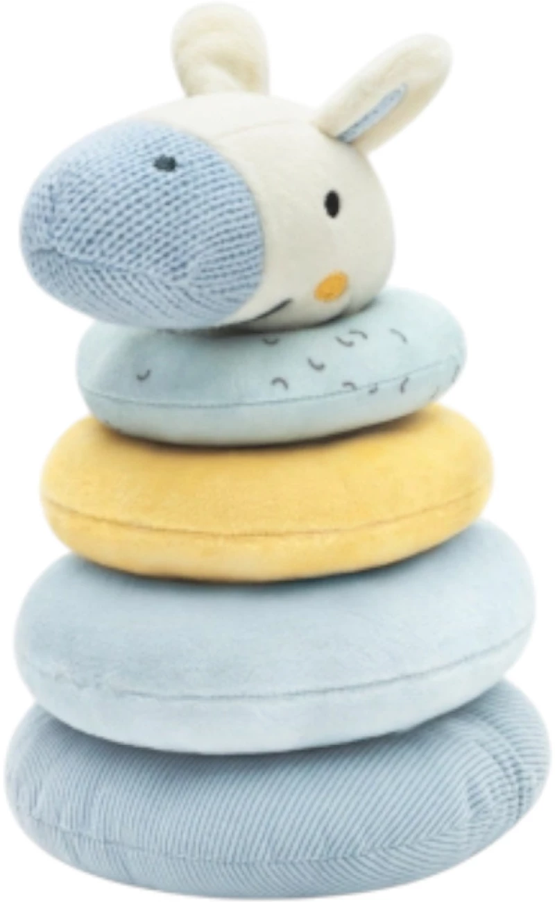 Light Blue Stripy Friends, Βρεφικός Πύργος Στοίβαξης από ύφασμα- Kikkaboo