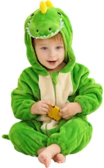 Dark Green Baby Dragon, Ολόσωμη Βελούδινη Φόρμα- Queen Mother